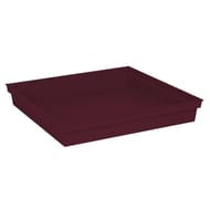 Soucoupe carre toscane 40 cm - bourgogne