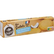 Carrefour original biscuits les galets noix de coco 125g