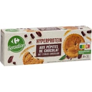 Carrefour sensation biscuits hyperprotein pépites chocolat 140g