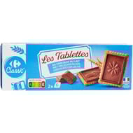 Carrefour classic' biscuits tablette chocolat lait 150g