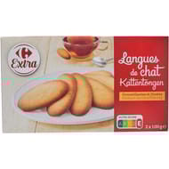 Carrefour extra biscuits langues de chat 200g