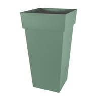 Pot carre xxl toscane dim. 44 x 44 x 80,5 cm 98l- vert laurier