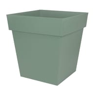 Pot carre toscane 50 cm 87l - vert laurier
