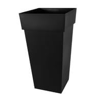 Pot carre xxl toscane dim. 44 x 44 x 80,5 cm 98l - anthracite