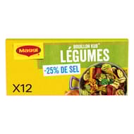 Maggi bouillon kub legumes sel réduit 120g