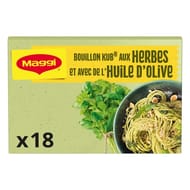 Maggi bouillon kub herbes et huile d'olive x18 - 180g