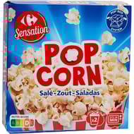Carrefour pop corn salé 2x100g
