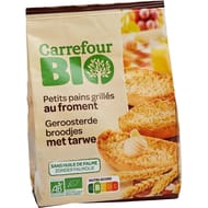 Carrefour bio petits pains grillés au froment bio 225g