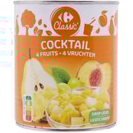 Carrefour fruit au sirop cocktail 4 fruits 500g