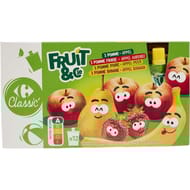 Carrefour classic' fruit&cie compotes assortiments x12 - 1080g