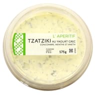 Tzatziki yaourt grec concombre, menthe, aneth 175 gr