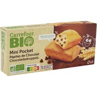 Carrefour bio gâteaux mini pépites de chocolats 150g