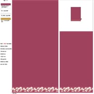 Coffret 2 serviettes 50x90cm + 2 gants coloris rose