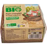 Carrefour bio pain complet 3 céréales 500g