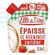 Elle & Vire crème épaisse entière 30% mg poche 324g/33cl