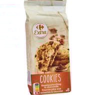 Carrefour extra cookies fourrés noisettes chocolat 200g