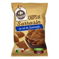 Carrefour original chips sarrasin sel de guérande 100g
