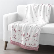 Plaid alpes rouge 130x150cm