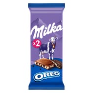 Milka tablette chocolat oreo 2x100-200g