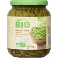 Carrefour bio haricots verts extra fins bio - 660g