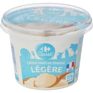 Carrefour classic crème fraiche épaisse légère 15%mg 20cl