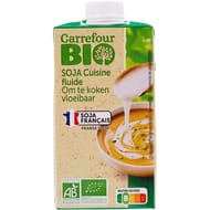 Carrefour bio soja cuisine fluide 25cl