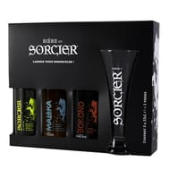 Saveurs du Colombier coffret le sorcier bière 3x33cl Vol.6.3% + 1 verre