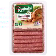 Reghalal 20 saucisses volaille nature halal 1kg