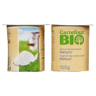 Carrefour bio yaourt nature 4x125g