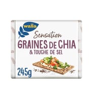 Wasa sensation chia & fleur de sel 245g