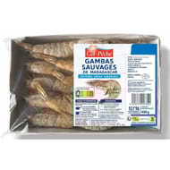 Gel pêche crevettes sauvages crues entières 400g