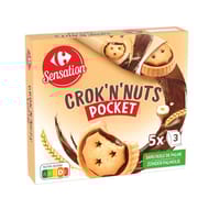 Carrefour sensation biscuits crok'n'nuts pocket 225g