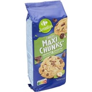 Carrefour sensation cookies maxi chunks choco/noisettes 184g