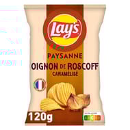 Lay's chips ondulées paysanne saveur oignons de roscoff caramélisés 120g