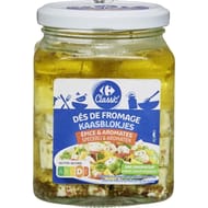Carrefour Classic' dés de fromage épices et aromates 300g