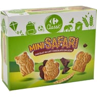 Carrefour classic' biscuits nappés chocolat lait 4x40g