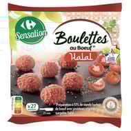 Carrefour sensation boulettes au boeuf halal x27 810g