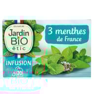 Jardin bio étic infusion trois menthes bio 30g