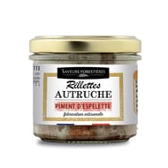Rillettes d'autruche au piment d'espelette 90g Saveurs forestières