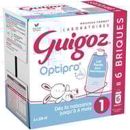 Guigoz optipro 1er âge dès la naissance - 6x230ml
