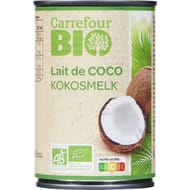 Carrefour bio lait de coco bio 400ml