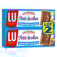 Lu petit ecolier chocolat au lait 2x150g