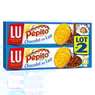 Lu pepito biscuits chocolat au lait 2x192g