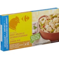 Carrefour bouillon de volaille dégraissé 12x10g