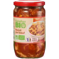Carrefour bio ravioli pur boeuf bio 650g