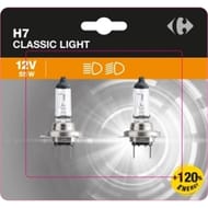Carrefour lampe h7 +120% 12v 55w px26d lot de 2