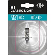Carrefour ampoule auto H1 classic light 12v 55w