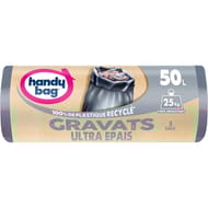 Handy bag sacs poubelle gravats 50l x5