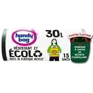 Handy bag écolo 100% recyclé fixation élastique 30l x15