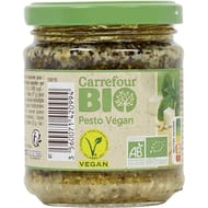 Carrefour bio sauce pesto vegan bio 185g